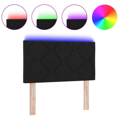  LED Fejtámla Gyémánt Blokkok Dizájn Fekete 80 cm Szövet