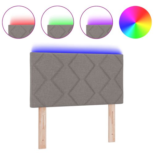  LED Fejtámla Gyémánt Blokk Design Taupe 80 cm Szövet