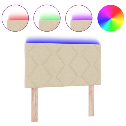  LED Fejtámla Gyémánt Blokkok Dizájn Krém 80 cm Szövet