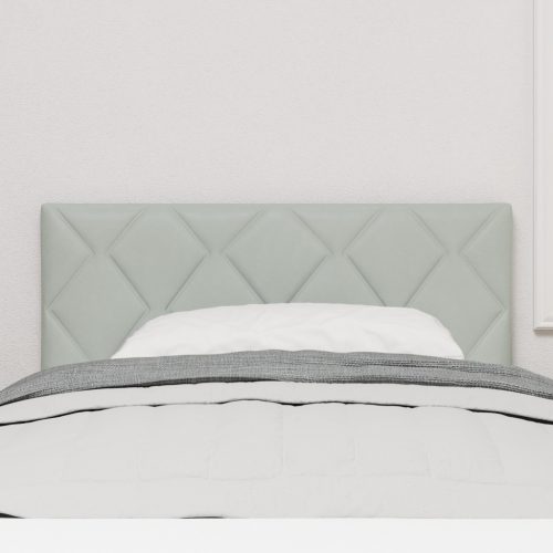  LED Fejtámla Gyémánt Blokkok Dizájn Világosszürke 90 cm Bársonyos