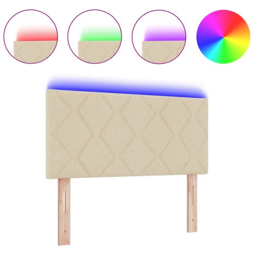  LED Fejtámla Gyémánt Blokk Tervezés Krém 100 cm Kárpit