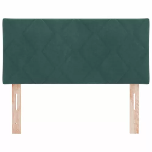  LED ágytámla Sötétzöld 100 cm Bársony
