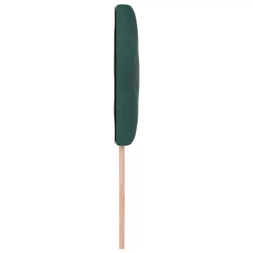  LED ágytámla Sötétzöld 100 cm Bársony