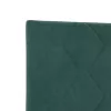  LED ágytámla Sötétzöld 100 cm Bársony