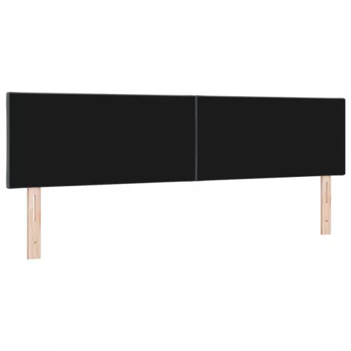  LED ágytámla Sötétszürke 180 cm Műbőr