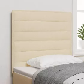    LED ágytámla LED szalagokkal fejtámlával Krém 80 cm szövet