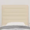  LED ágytámla LED szalagokkal fejtámlával Krém 80 cm szövet