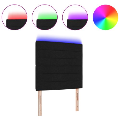  LED fejvég vonal dizájn fekete 100 cm szövet