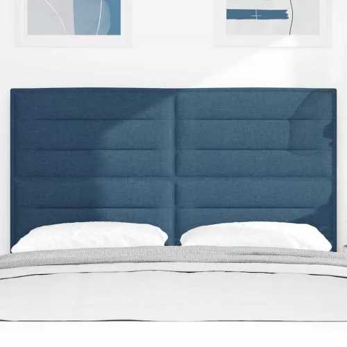  LED ágytámla LED -es lámpákkal Kék 160 cm Poliészter