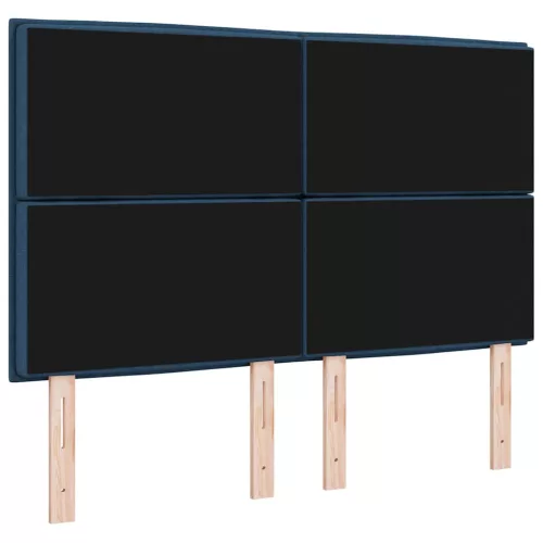  LED ágytámla LED -es lámpákkal Kék 160 cm Poliészter