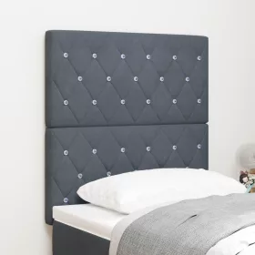  LED fejtámla Sötétszürke 80 cm Bársony