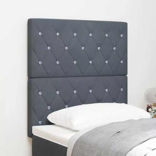  LED fejtámla Sötétszürke 80 cm Bársony
