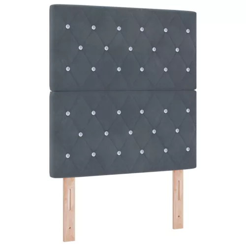  LED fejtámla Sötétszürke 80 cm Bársony