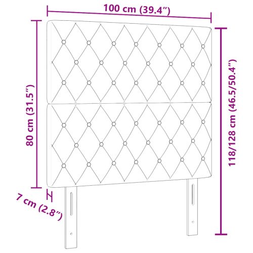  LED fejtámla világosszürke 100 cm bársony