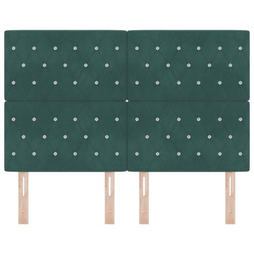  LED Fejtámla Sötét Zöld 72 cm Bársony