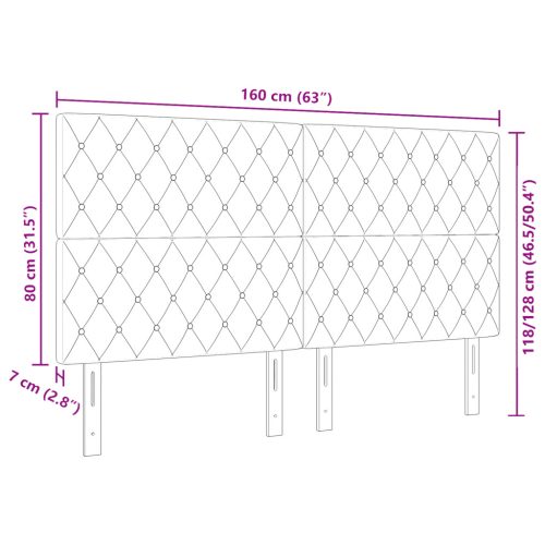  LED Fejrész Világosszürke 80 cm Bársony