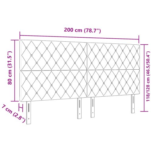  LED fejvég világosszürke 100 cm velúr