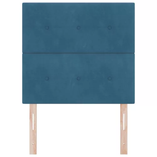  LED ágytámla LED -es lámpákkal fejtámlával Kék 80 cm Poliészter