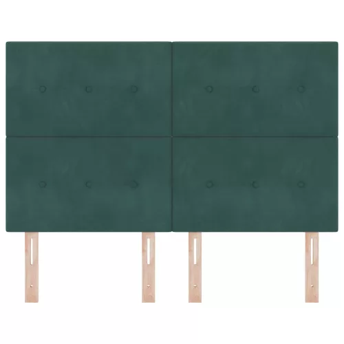  LED ágytámla LED -es lámpákkal Zöld 144 cm Poliészter