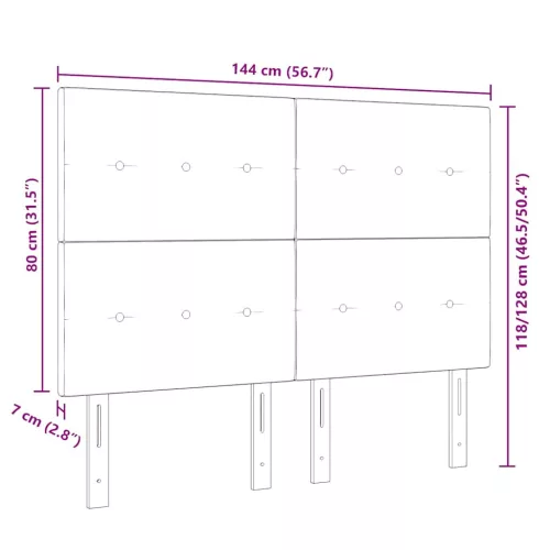  LED ágytámla LED -es lámpákkal Zöld 144 cm Poliészter