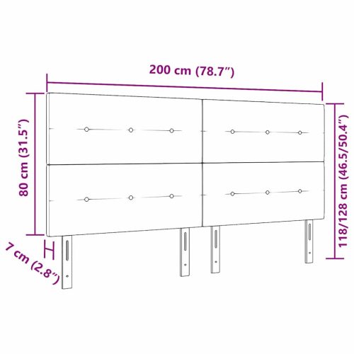  LED ágytámla LED -es lámpákkal Kék 200 cm Poliészter