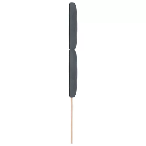  LED ágytámla Sötétszürke 90 cm Műbőr