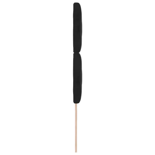  LED ágytámla Fekete 90 cm Bársony