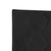  LED ágytámla Fekete 90 cm Bársony