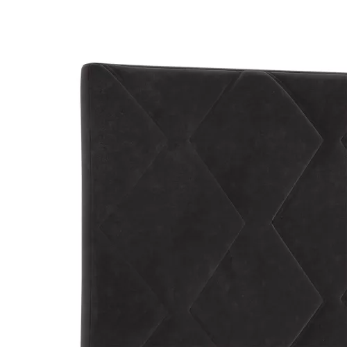  LED ágytámla Fekete 90 cm Bársony