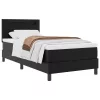  Boxspring Ágy Matrac - Fekete, Egyszemélyes, Műbőr