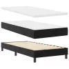  Boxspring Ágy Matrac - Fekete, Egyszemélyes, Műbőr