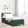  Boxspring Ágy Matrac nélkül Sötét Zöld Egyszemélyes Bársony