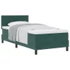  Boxspring Ágy Matrac nélkül Sötét Zöld Egyszemélyes Bársony