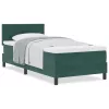  Boxspring Ágy Matrac nélkül Sötét Zöld Egyszemélyes Bársony