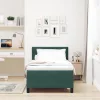  Boxspring Ágy Matrac nélkül Sötét Zöld Egyszemélyes Bársony
