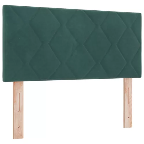  Boxspring Ágy Matrac nélkül Sötét Zöld Egyszemélyes Bársony