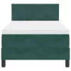  Boxspring Ágy Matrac nélkül Sötét Zöld Egyszemélyes Bársony