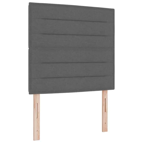 Boxrugós ágy matracmal Sötétszürke 90 x 200 cm szövet