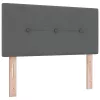  Boxspring Ágy Matrac Készült Sötétszürke Színben, 90x190 cm, Szövet