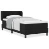  Boxspring Ágy Mattal Fekete 90x190 cm Szövet