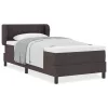  Boxspring Ágy Mattal Sötétbarna 100x200 cm Szövet