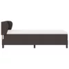  Boxspring Ágy Mattal Sötétbarna 100x200 cm Szövet