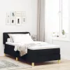  Boxspring Ágy Matrac Készlettel Fekete 90x190 cm Szövet