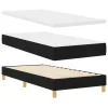  Boxspring Ágy Matrac Készlettel Fekete 90x190 cm Szövet