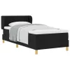  Boxspring Ágy Matrac Készlettel Fekete 90x190 cm Szövet