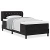  Boxspring Ágy Matracokkal Fekete 90x190 cm Bársonyos