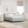  Boxspring ágy matraccal Világosszürke 140x190 cm Bársony