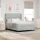  Boxspring Ágy Matraccal Világosszürke 160x200 cm Bársony
