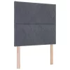  Boxrugós ágy matracmal Sötétszürke 190 x 90 cm Poliészter