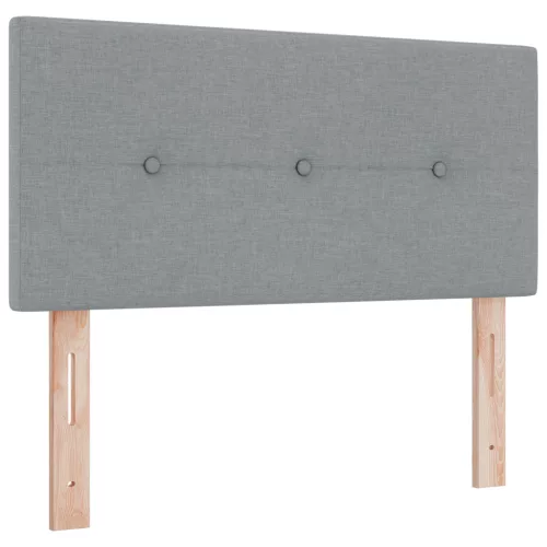  Boxspring Ágy Matrac Esetén - Világosszürke - 90 x 190 cm - Szövet